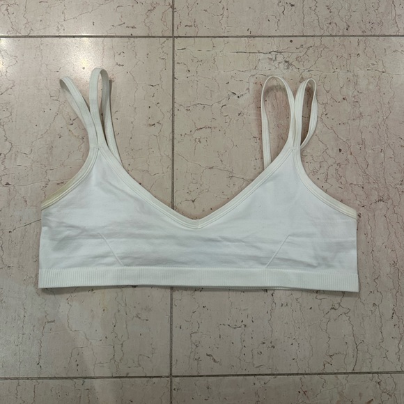 Helmut Lang White Double Strap Stretch Bra - Picture 6 of 12